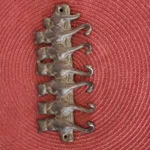 Vintage SPI Brass Kittens Wall Hooks